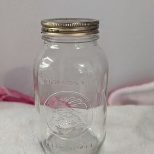 Vintage golden harvest Quattro Stagioni mason jar